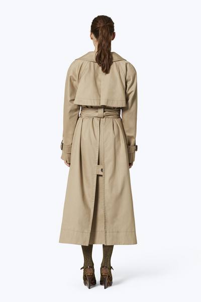 Oversized Cotton Trench Coat-Alternate view
