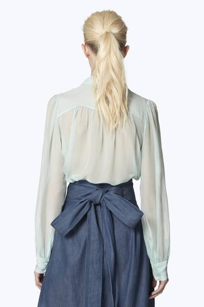 Pleated Silk Blouse-Alternate view