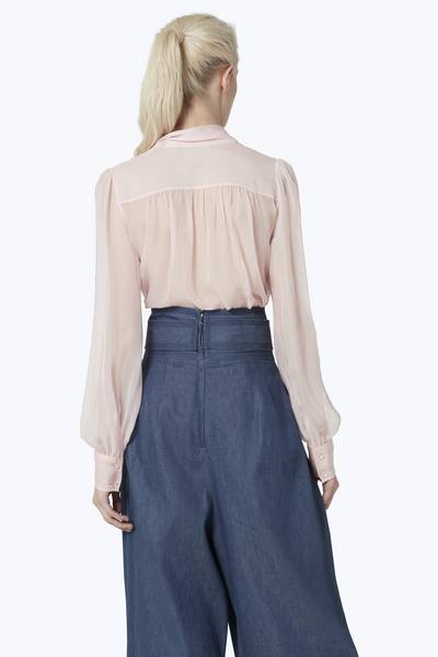 Pleated Silk Blouse-Alternate view