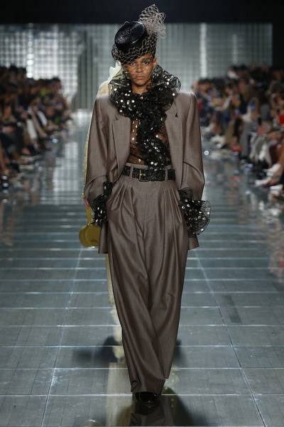 Marc Jacobs x Stephen Jones Millinery Boater Hat with Veil-Alternate view