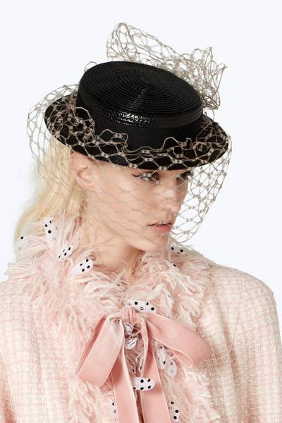 Marc Jacobs x Stephen Jones Millinery Boater Hat with Veil