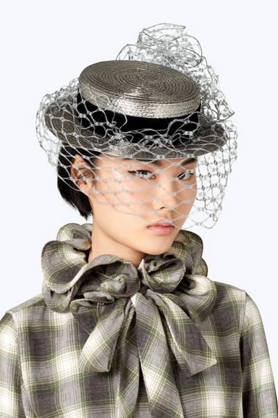 Marc Jacobs x Stephen Jones Millinery Boater Hat with Veil