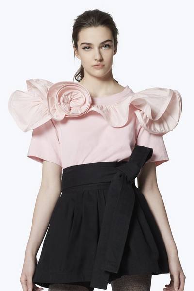 Ruffled Rosette Top