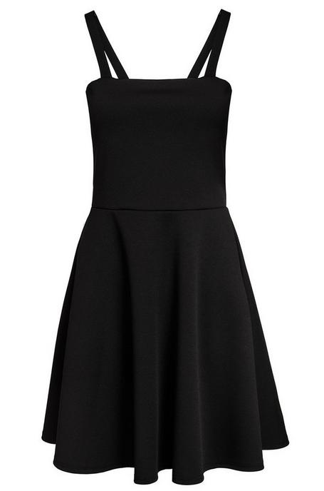 Black Pinafore Skater Dress - Quiz Clothing