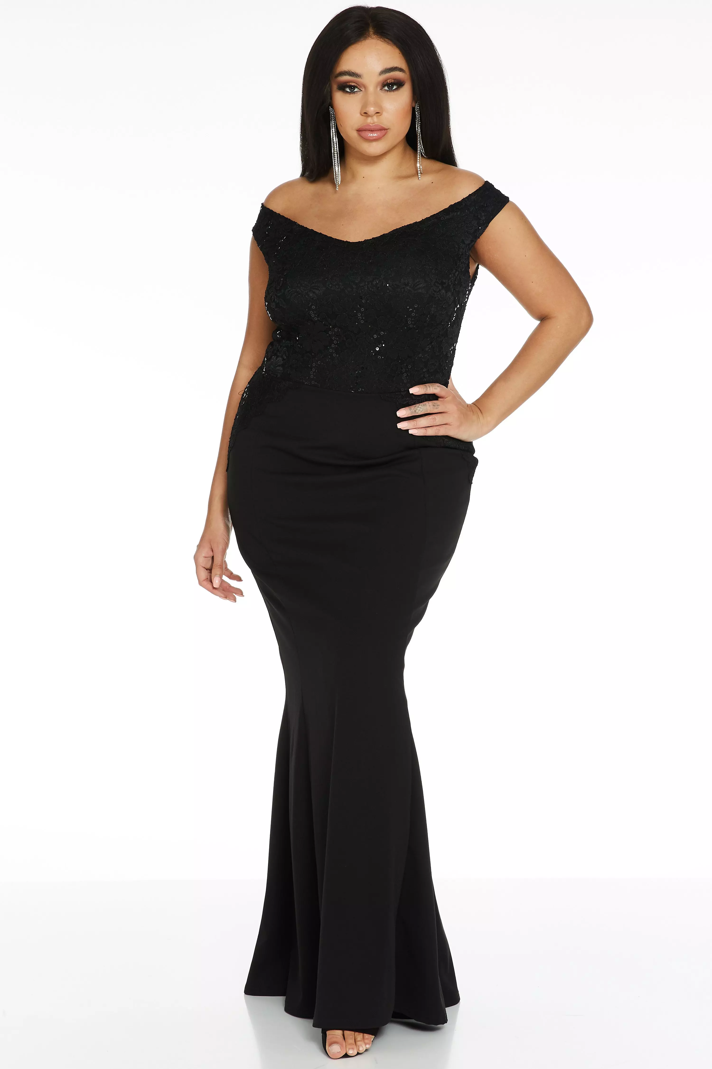 quiz curve bardot dress