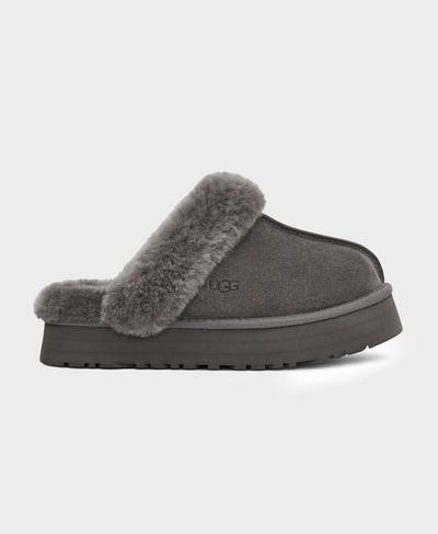 Ugg Disquette Slippers, Charcoal | Sweaty Betty