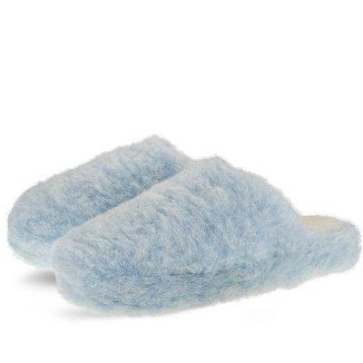 Yoko Wool Basic Slippers, SKY BLUE | Sweaty Betty