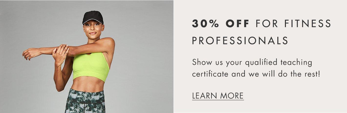Fitness Professionals discount.