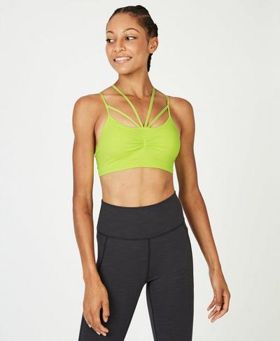 Vinyasa Yoga Bra, Lime Punch | Sweaty Betty