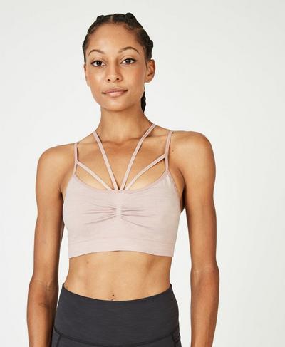 Vinyasa Yoga Bra, Velvet Rose | Sweaty Betty