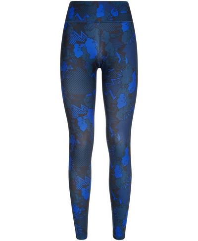 Contour 7/8 Gym Leggings, Blue Quartz Peace Print | Sweaty Betty