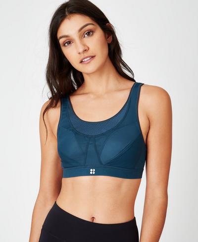 Ultra Run Sports Bra, Beetle Blue | Sweaty Betty