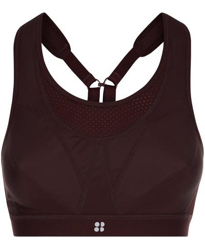 Ultra Run Sports Bra, Black Cherry | Sweaty Betty