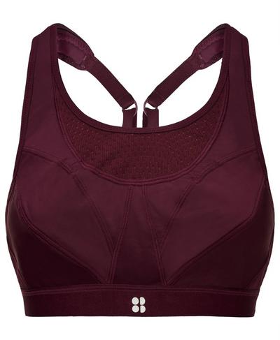 Ultra Run Sports Bra, Oxblood | Sweaty Betty