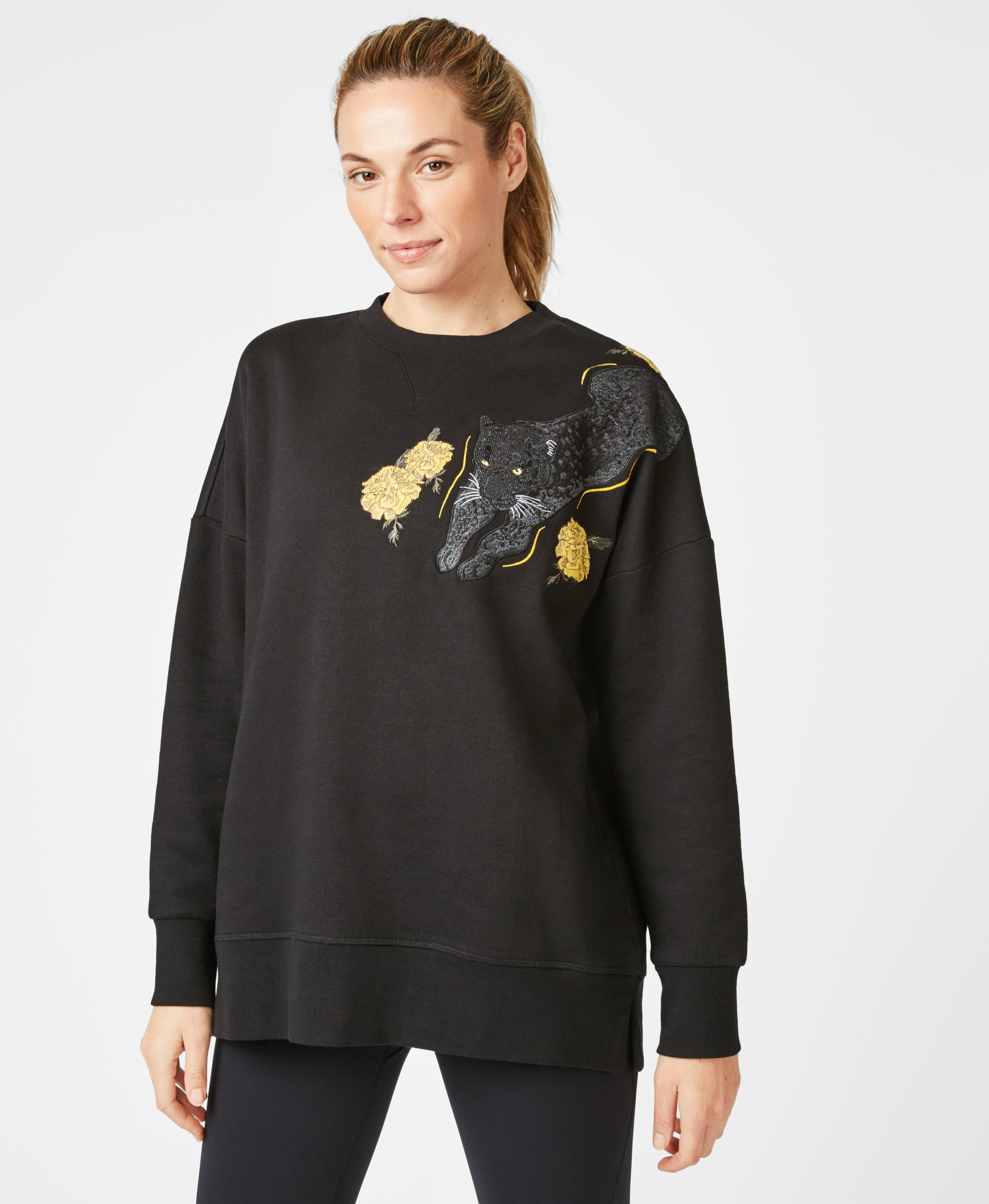 black leopard sweatshirt