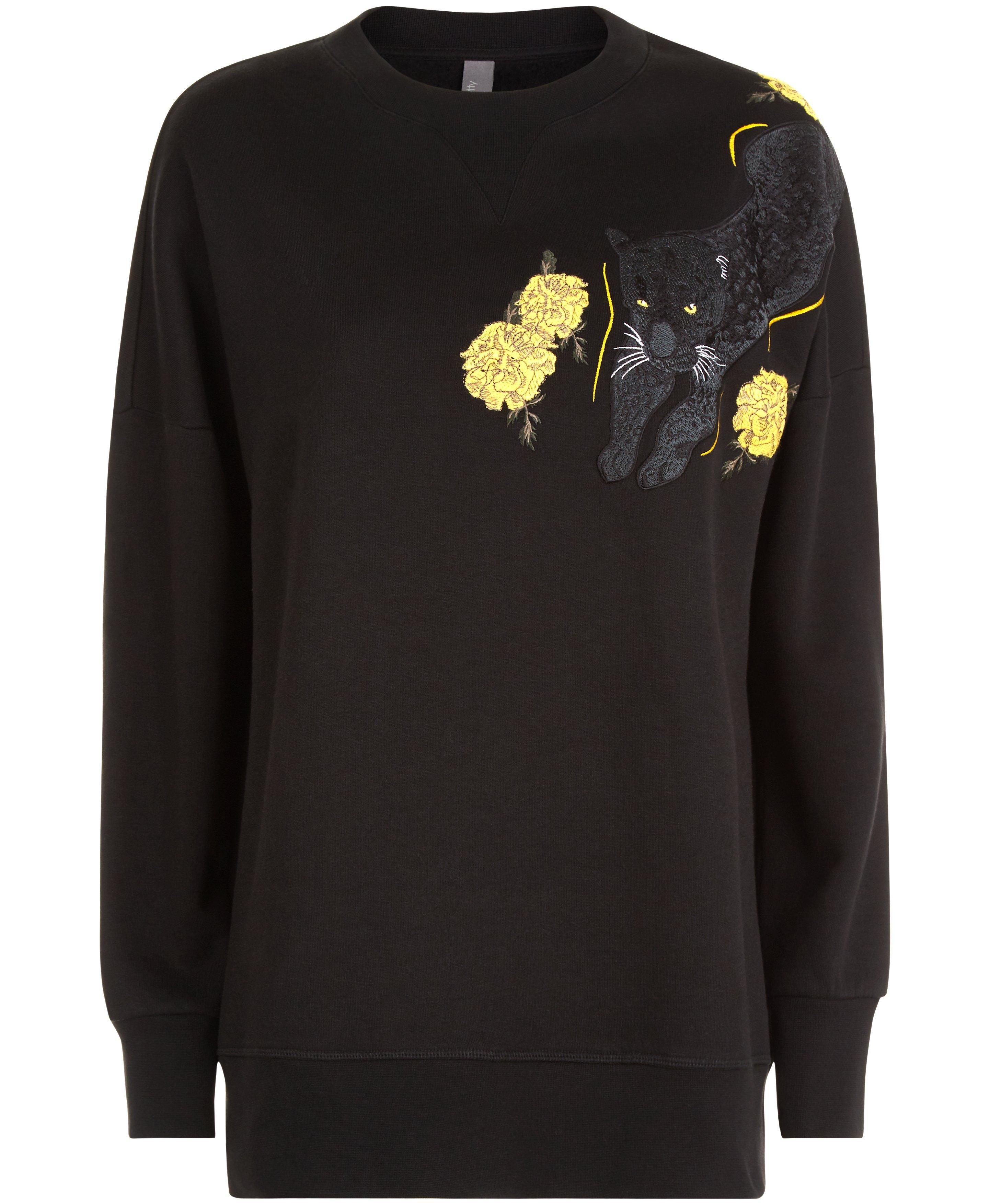 black leopard sweatshirt