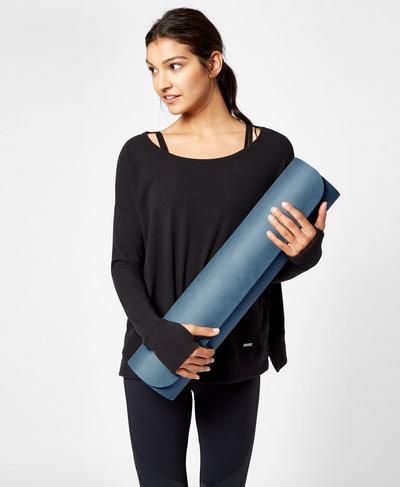 Eco Yoga Mat, Beetle Blue | Sweaty Betty