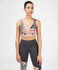 Infinity Sports Bra, Grey Union Jack Print | Sweaty Betty
