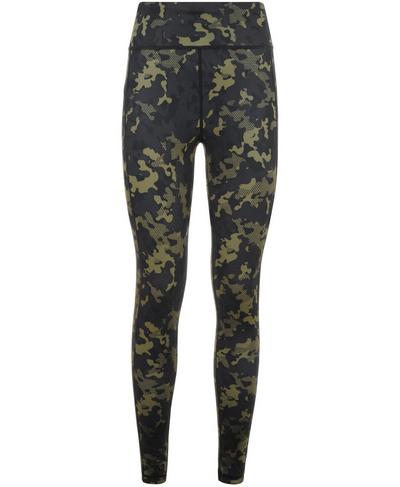 Reversible 7/8 Yoga Leggings, Olive Camo Print | Sweaty Betty