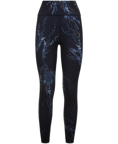 Reversible 7/8 Yoga Leggings, Purple Nature Double Time Print | Sweaty Betty