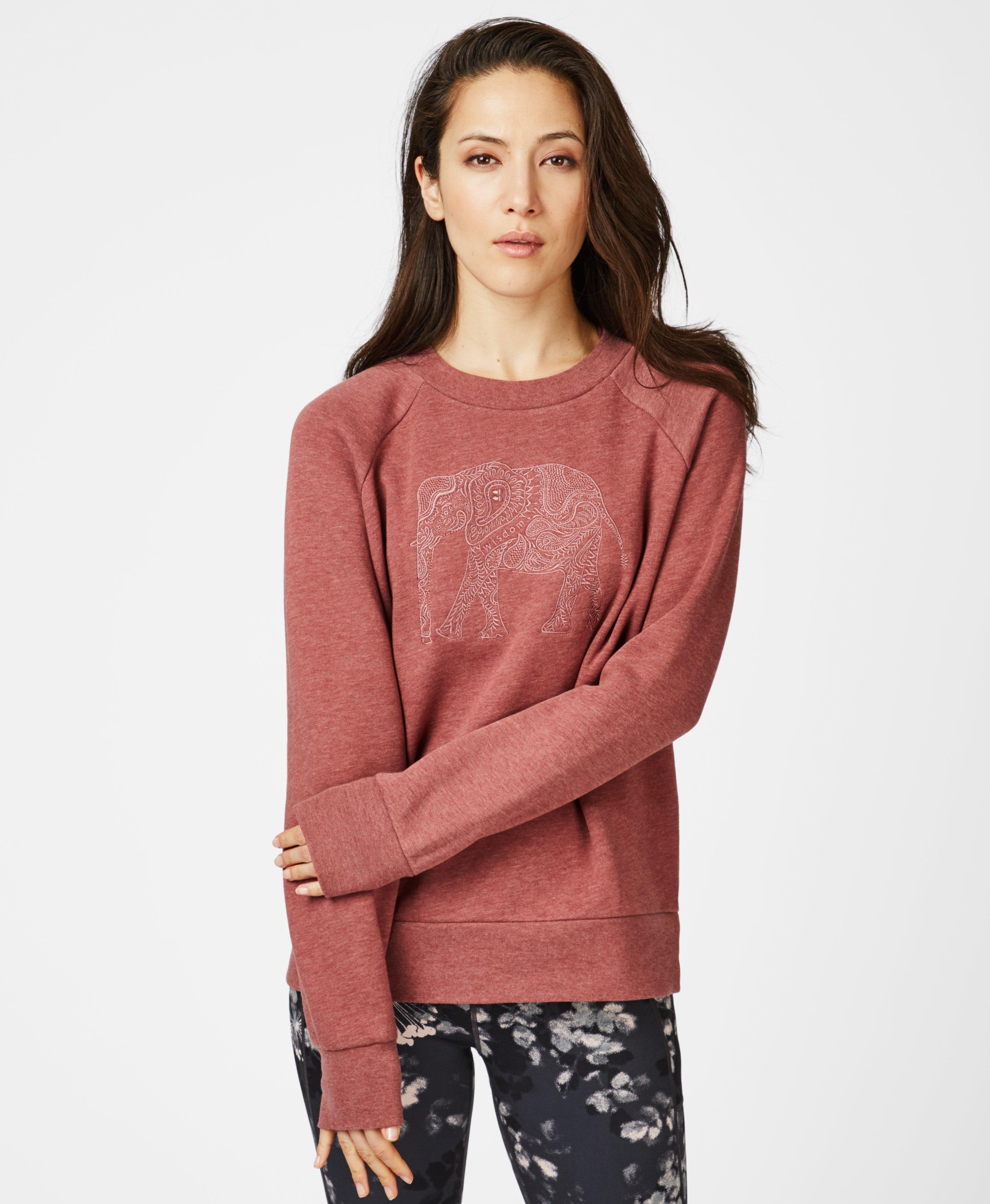 pink champion sweatshirt womens