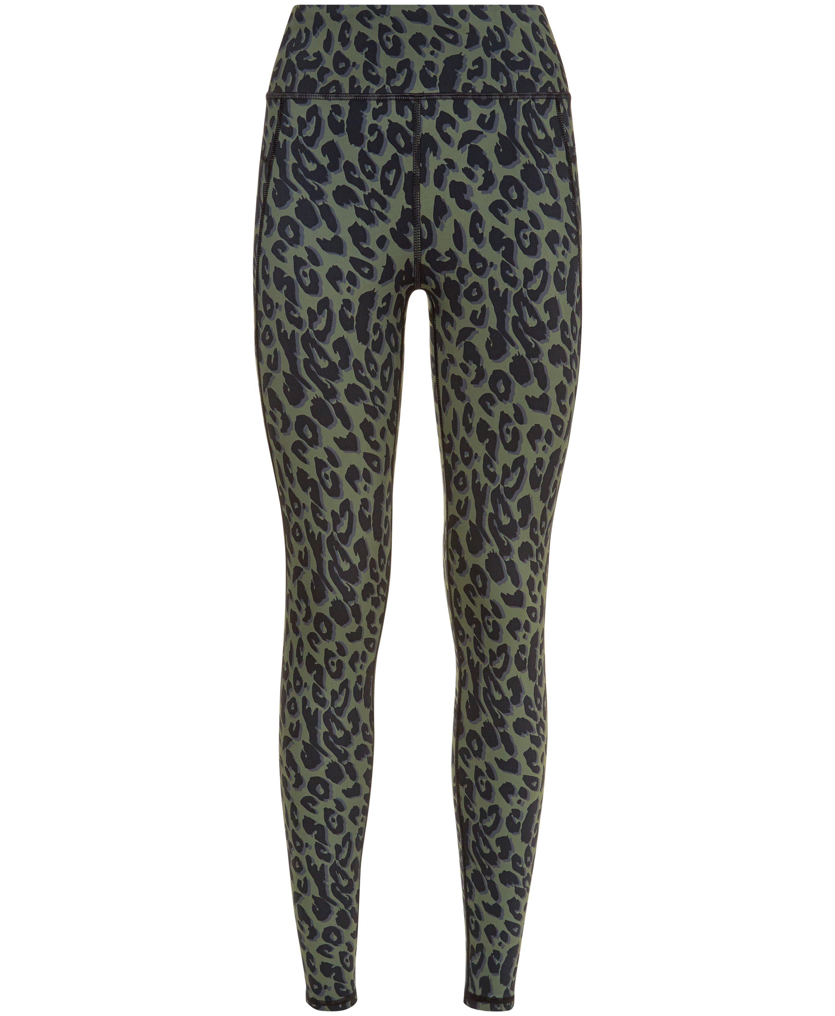 leopard running leggings