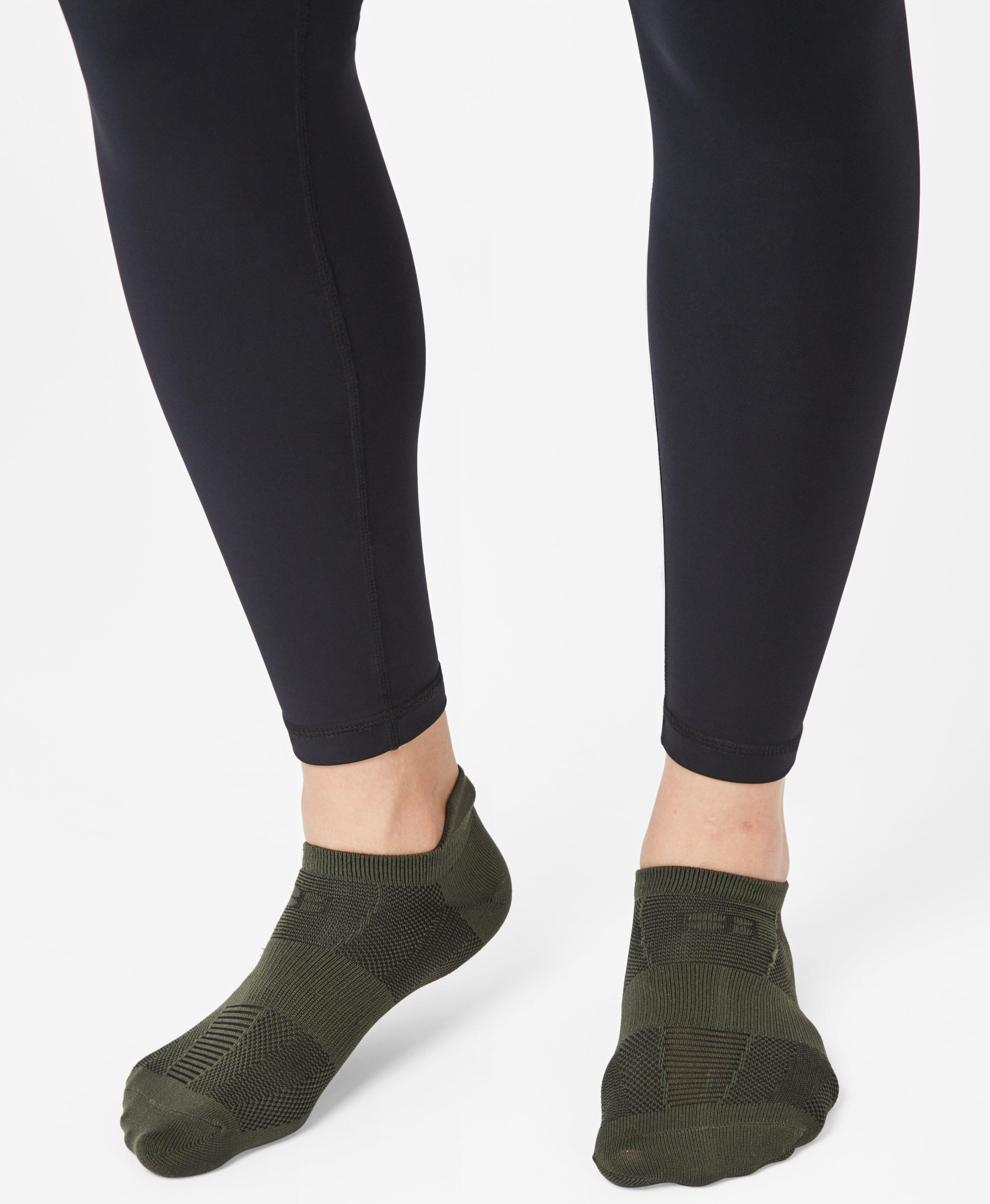 Lightweight Trainer Liners, Olive | Sweaty Betty