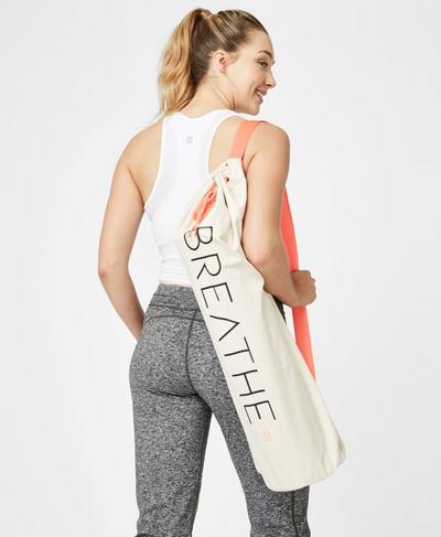 Yoga Mat Bag, Off White | Sweaty Betty
