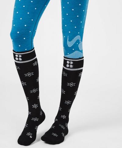 Technical Ski Socks, Betty Fairisle Jacquard | Sweaty Betty
