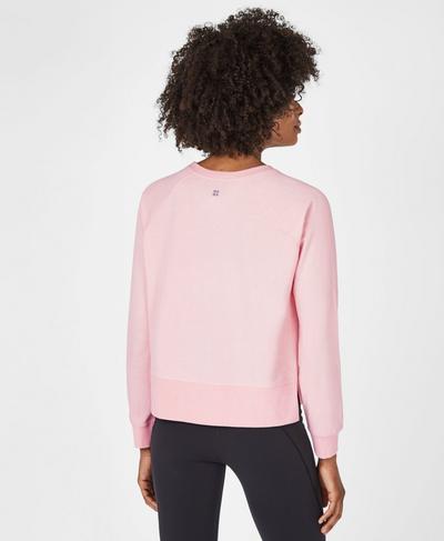 Chelsea Crop Jumper, Liberated Pink | Sweaty Betty