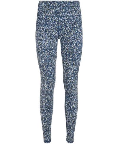 Power Workout Leggings, Beetle Blue Hexagon Print | Sweaty Betty