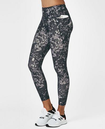 Power Workout Leggings, Monotone Camo Print | Sweaty Betty
