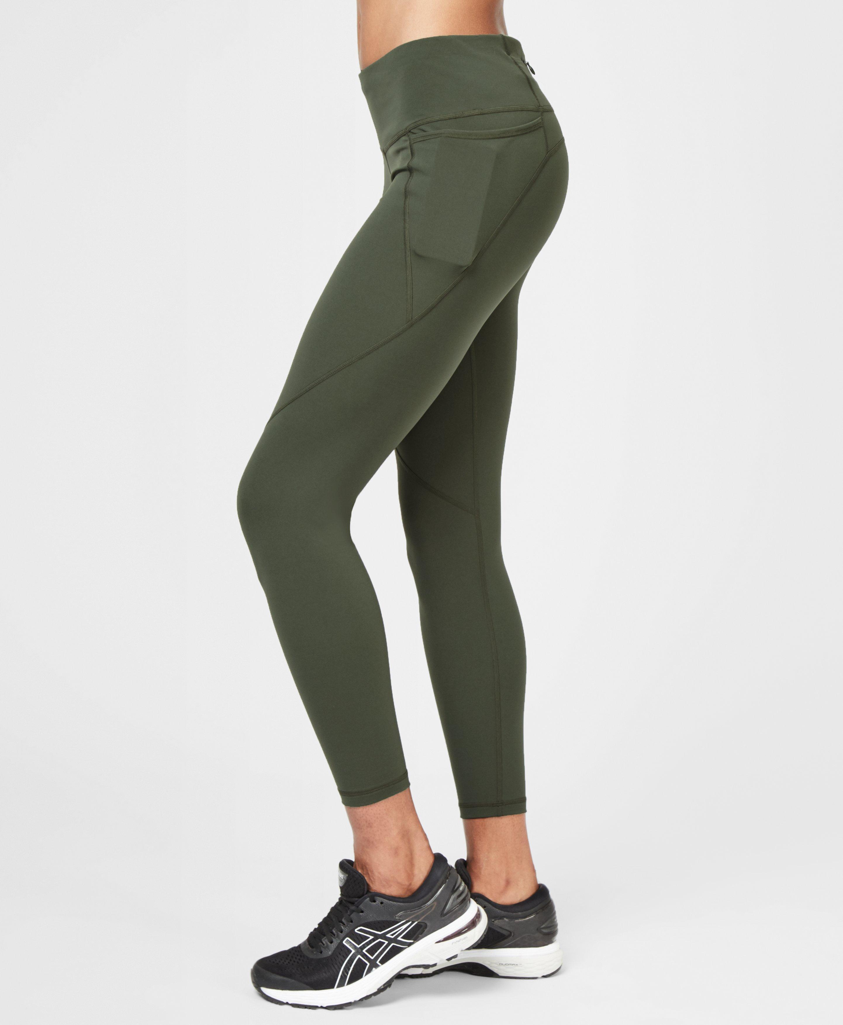 khaki workout leggings