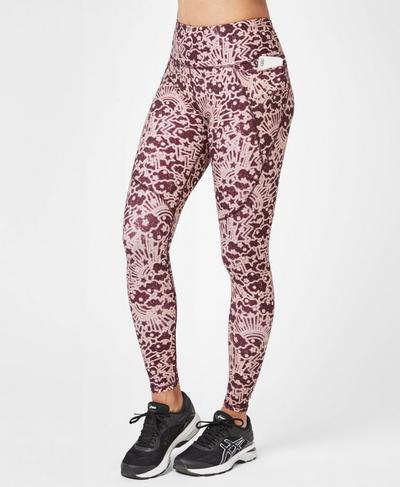 Power Workout Leggings, Work Hard Play Harder Print | Sweaty Betty