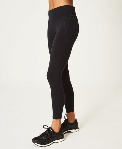 Power 7/8 Workout Leggings, Black | Sweaty Betty