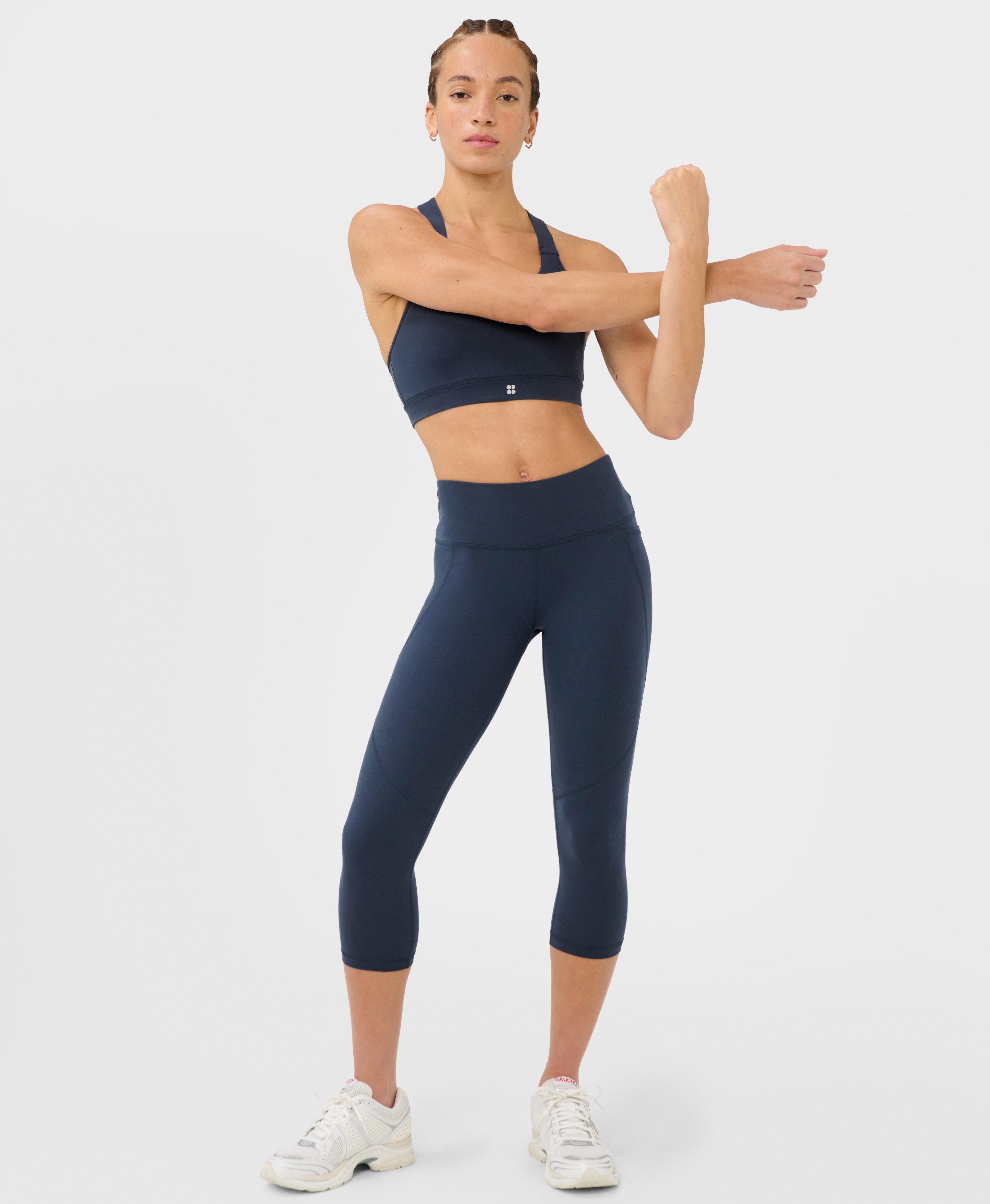 purple compression pants