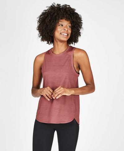 Pacesetter Running Vest, RUST | Sweaty Betty