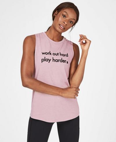 Flow Workout Vest, Velvet Rose Pink | Sweaty Betty