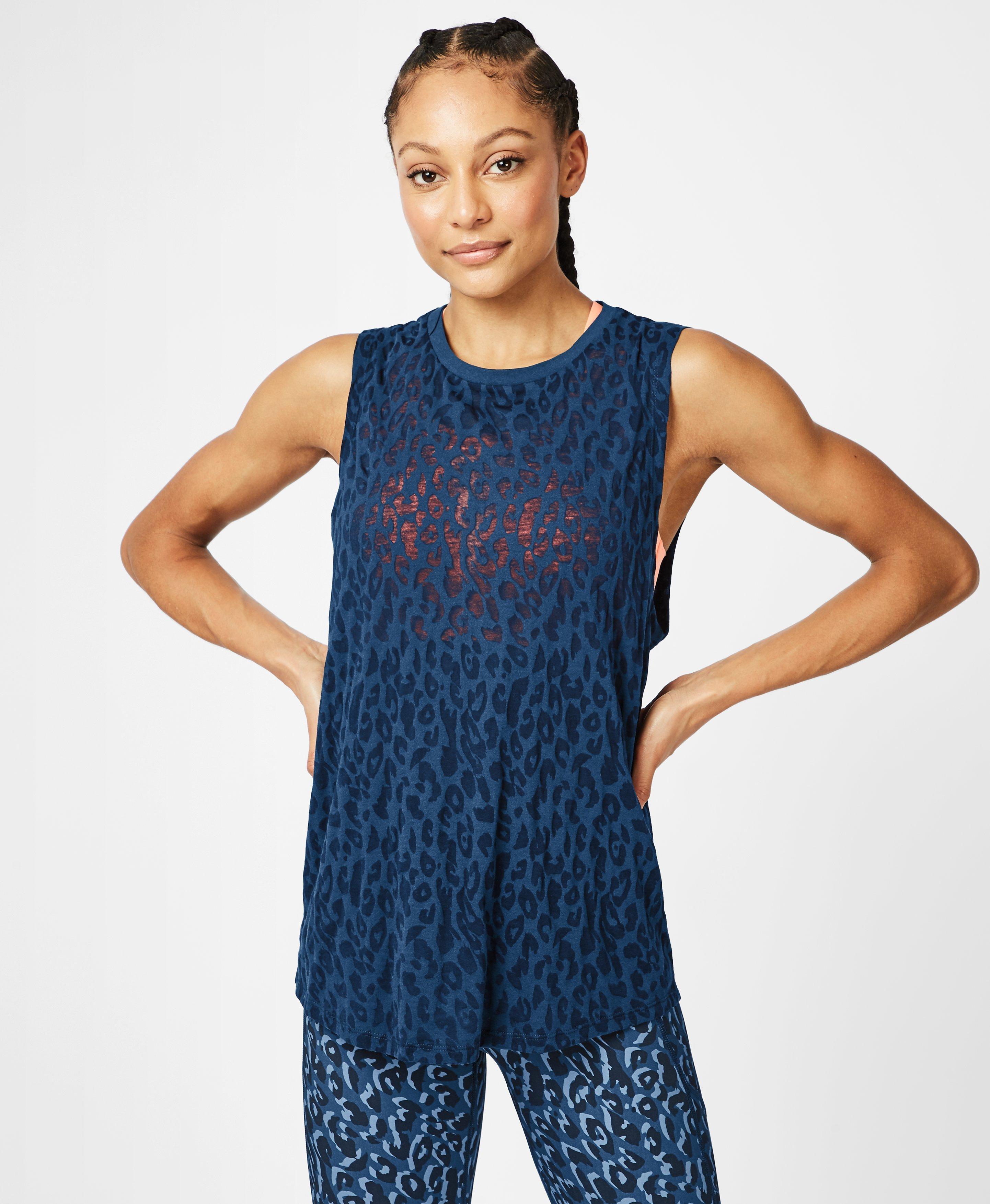 Flow Workout Vest, Beetle Blue | Sweaty Betty