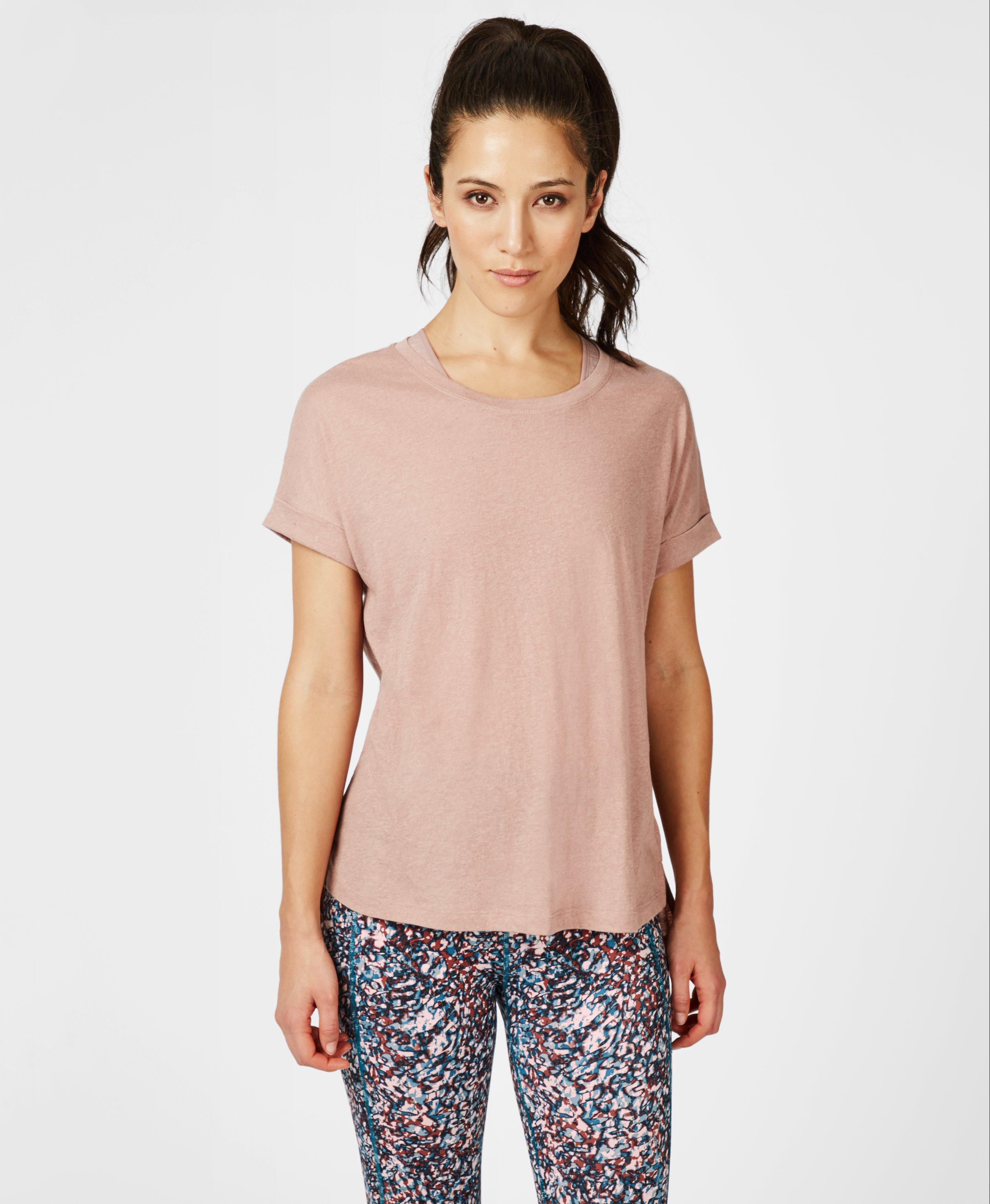 Ab Crunch Workout T-Shirt, Velvet Rose Pink | Sweaty Betty