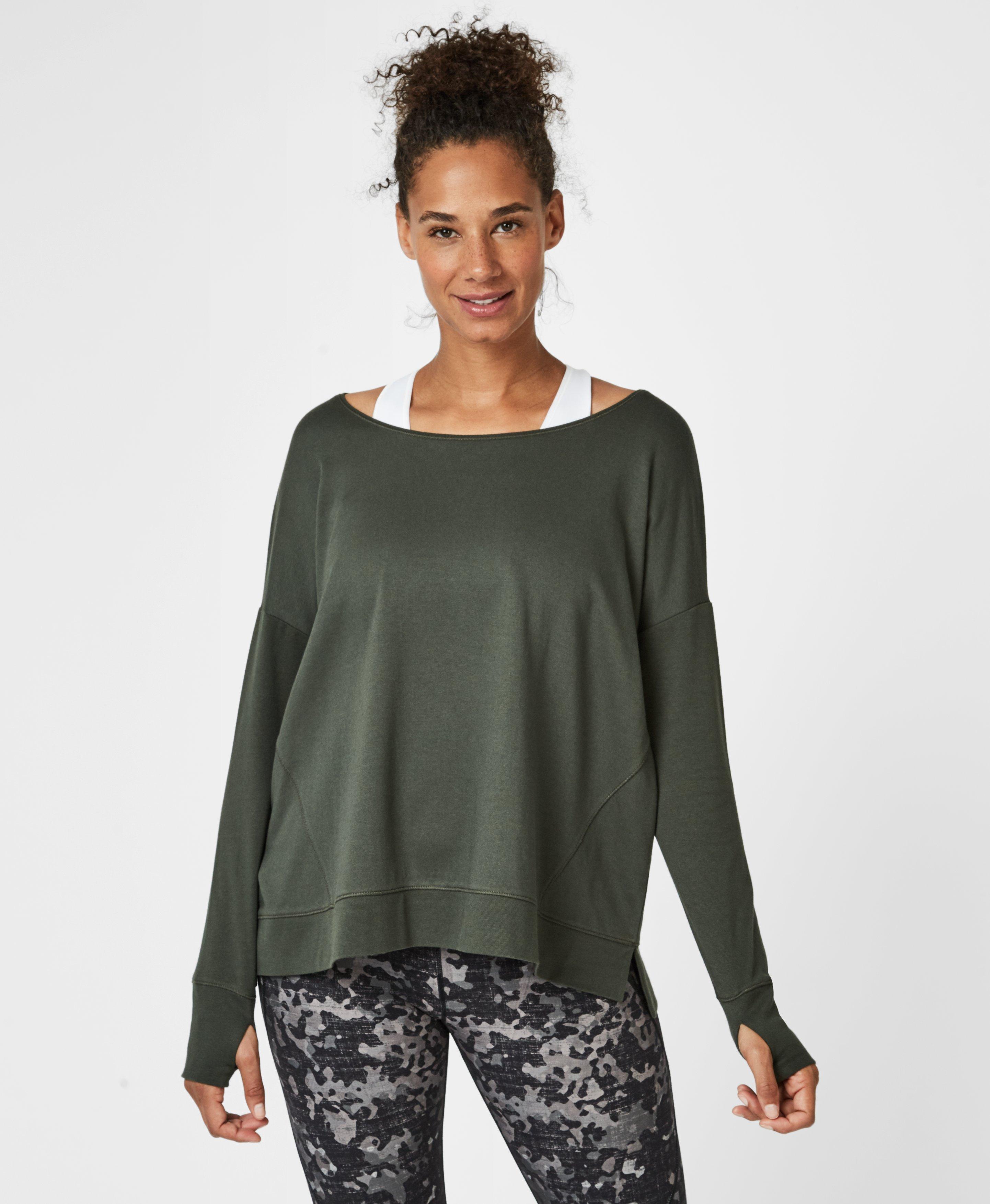 ivy park off shoulder sweatshirt
