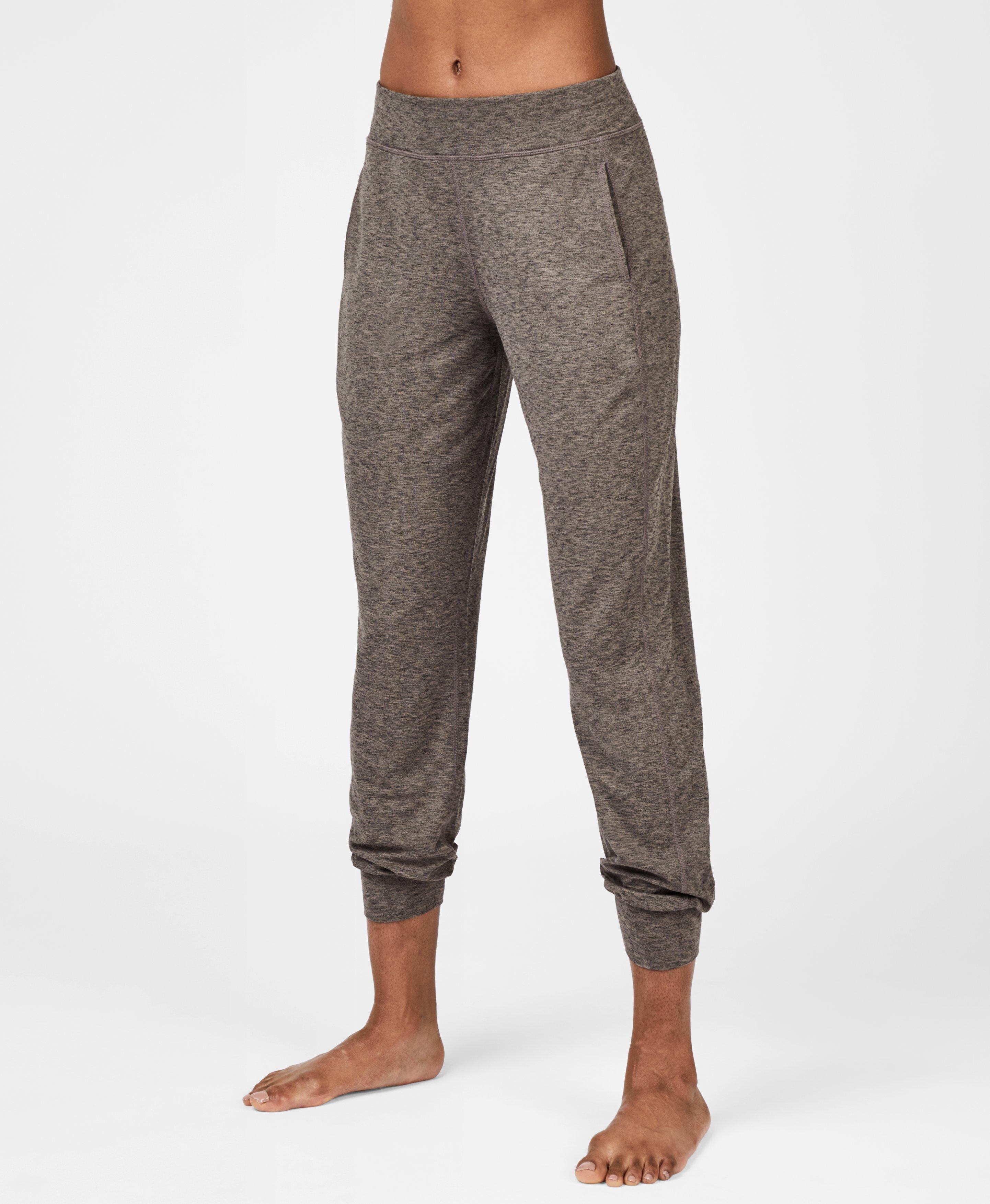 Garudasana Yoga Pants, Dark Taupe Marl | Sweaty Betty
