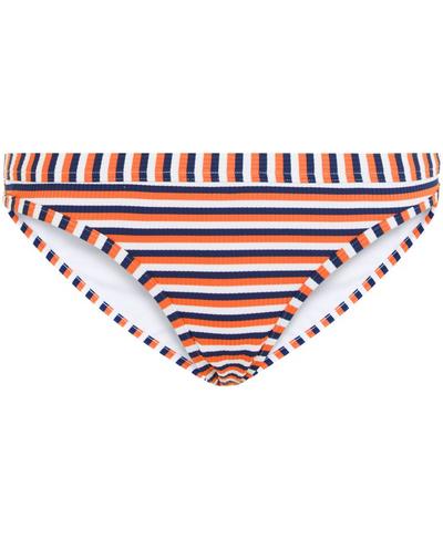 Retro Stripe Bikini Bottoms, Orange Stripe | Sweaty Betty