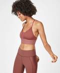 Chaturanga Yoga Bra, RUST | Sweaty Betty