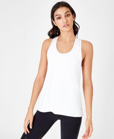 Compound Workout Vest, White | Sweaty Betty