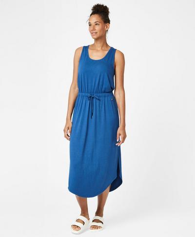 Bloom Vest Dress, Blue Quartz | Sweaty Betty