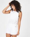Eden Broderie Tank, White | Sweaty Betty