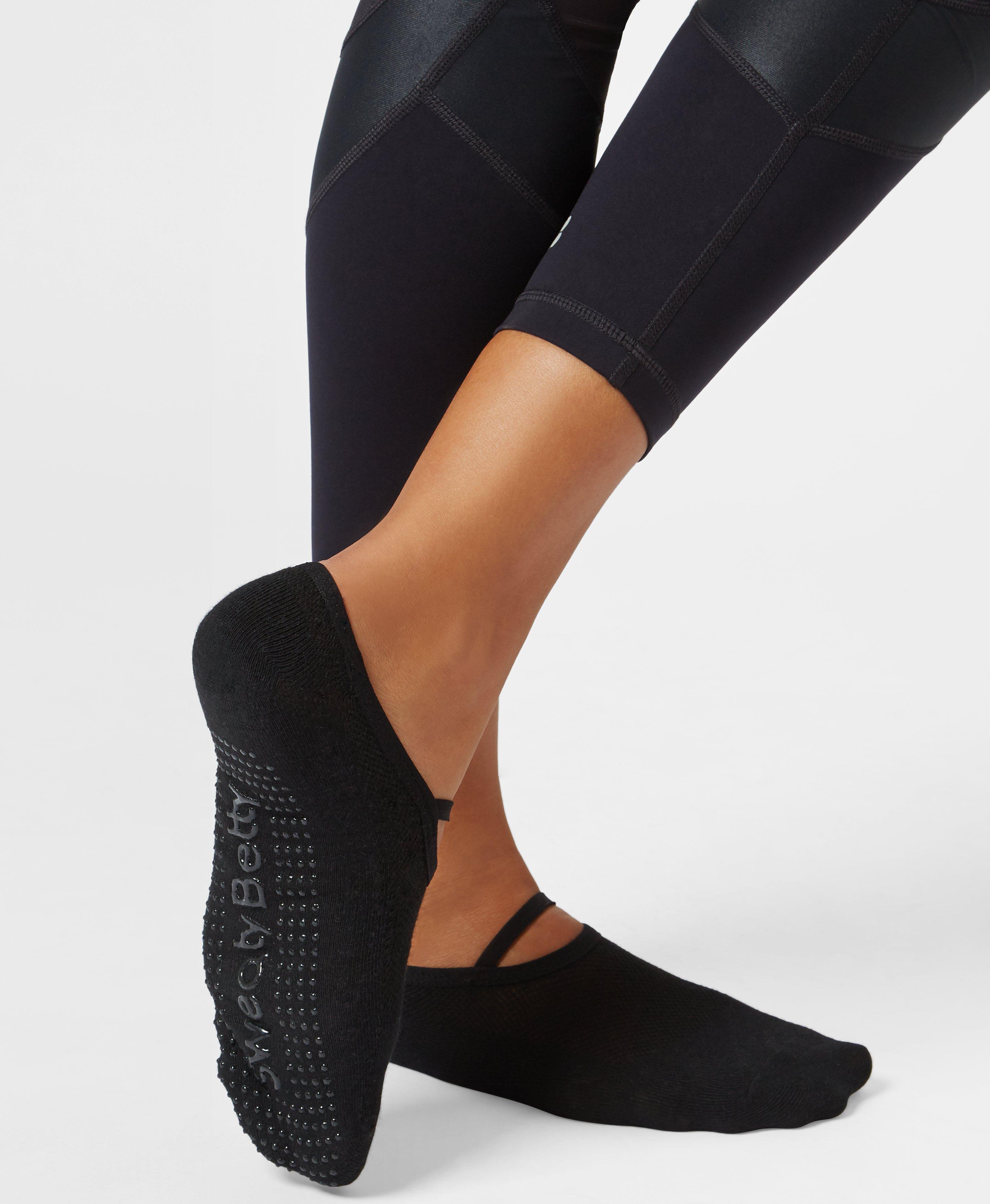 Pilates Socks, Black | Sweaty Betty