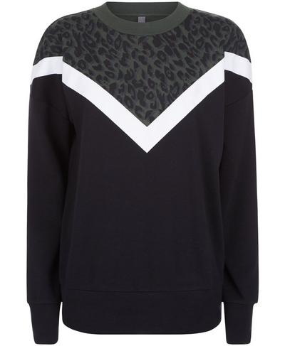 Colour Block Jumper, Olive | Sweaty Betty