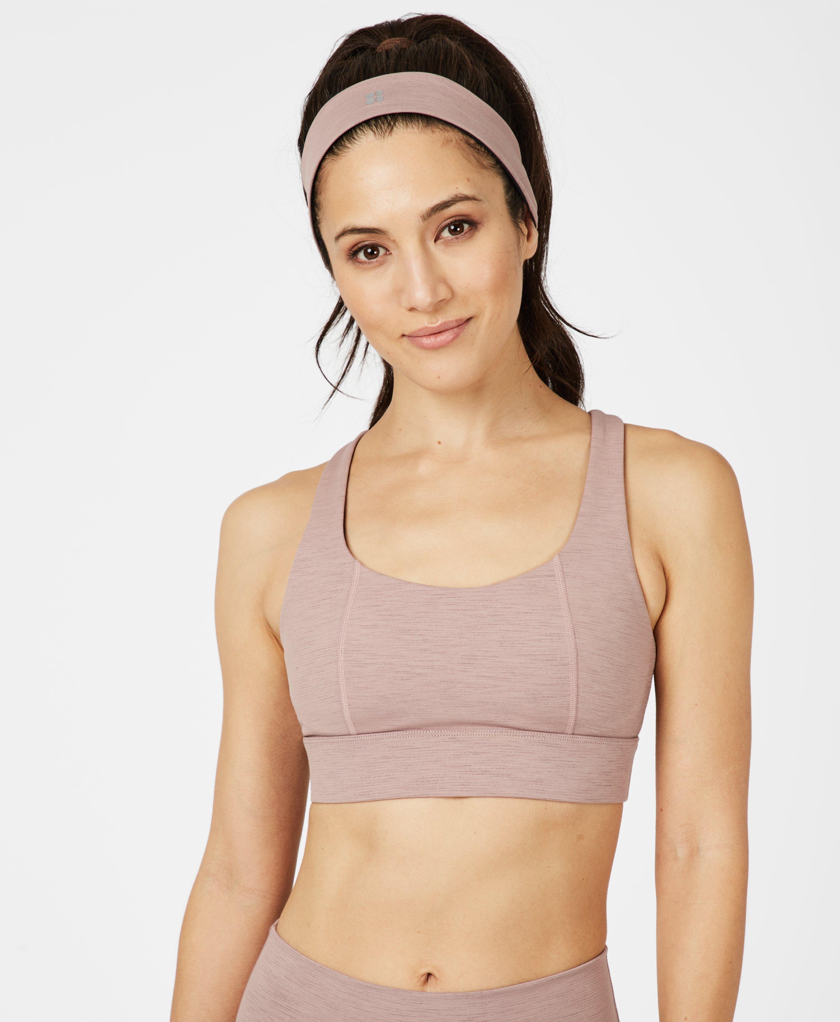 Anna Medium Running Headband, Velvet Rose Pink | Sweaty Betty